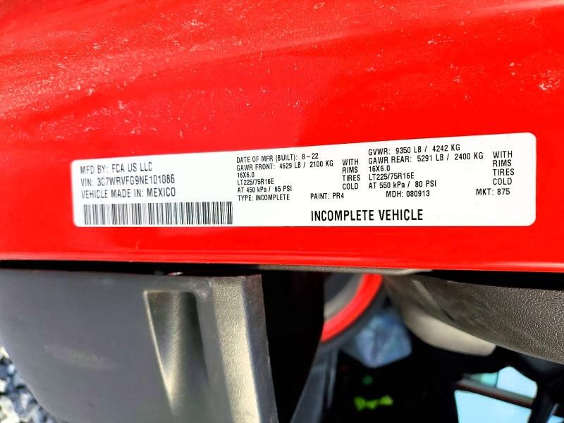 2022 Dodge Ram Promaster box Truck