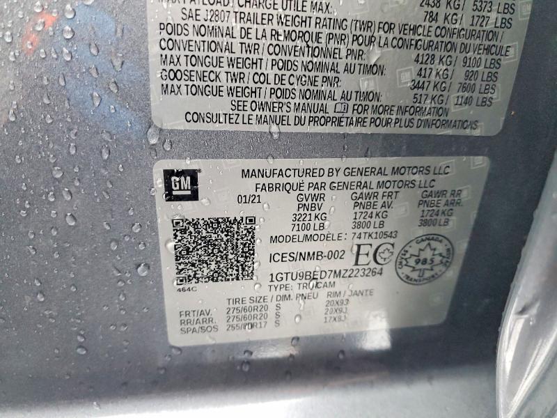 2021 GMC Sierra K1500 sle