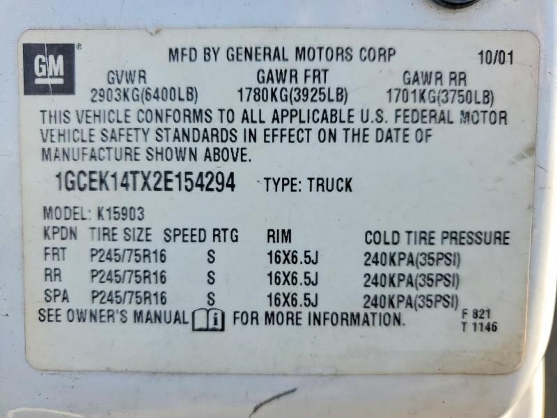 2002 Chevrolet Silverado K1500