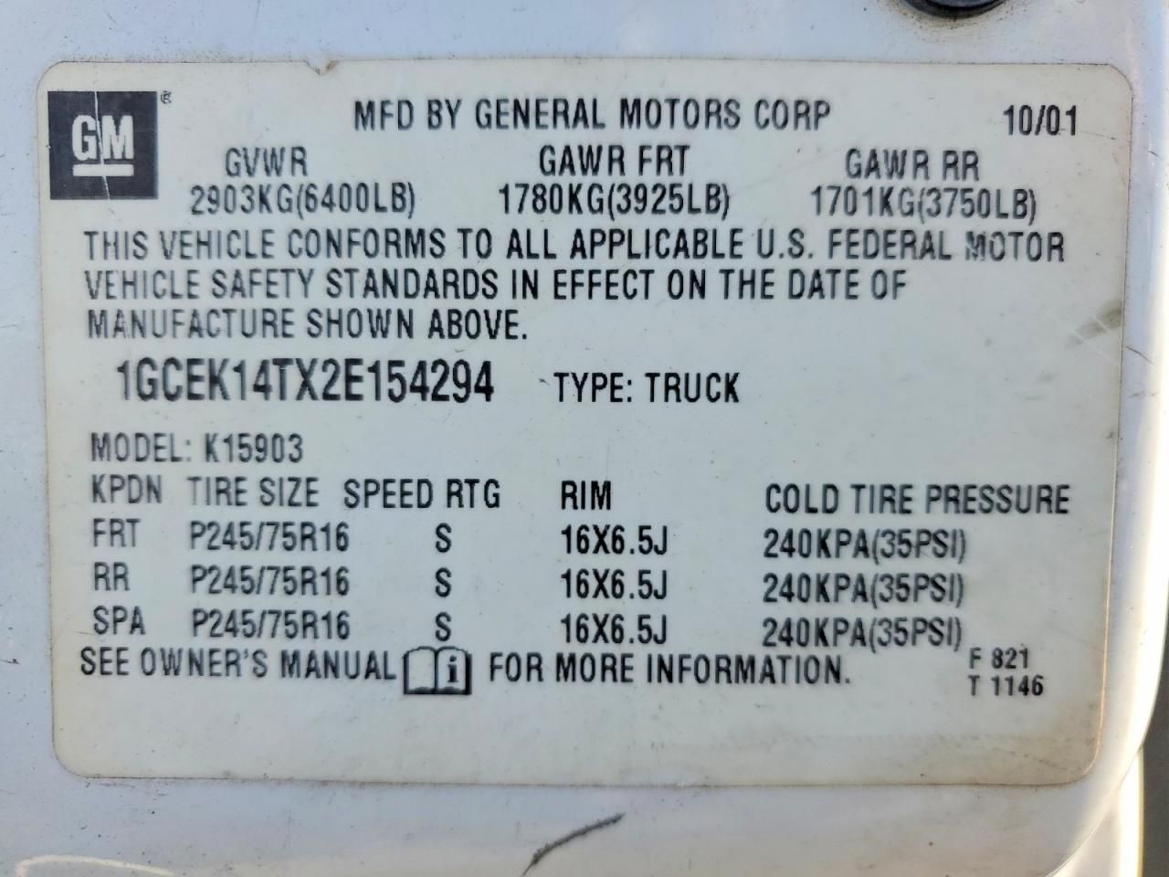 2002 Chevrolet Silverado K1500