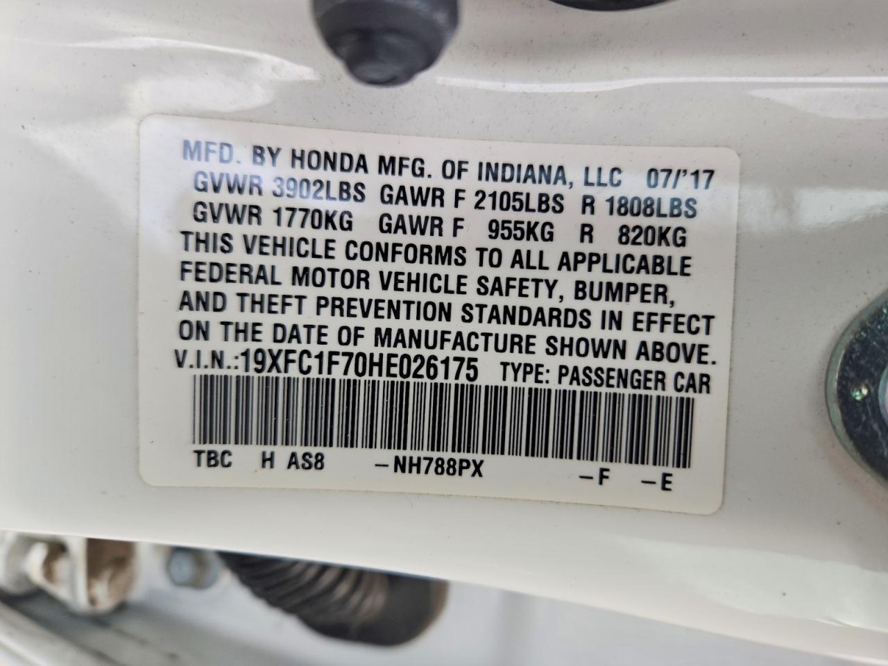 2017 Honda Civic exl