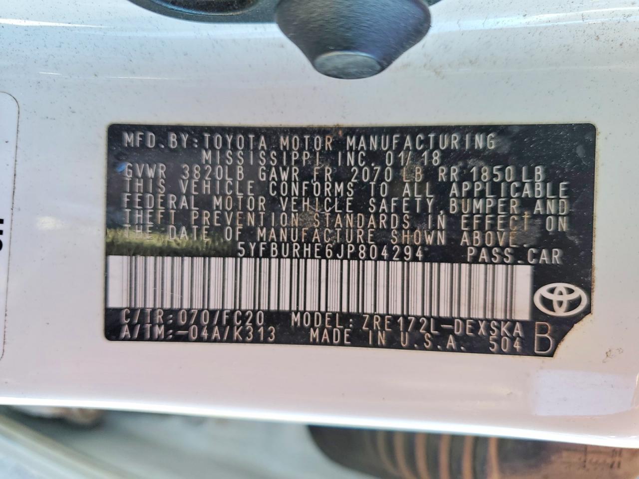 2018 Toyota Corolla