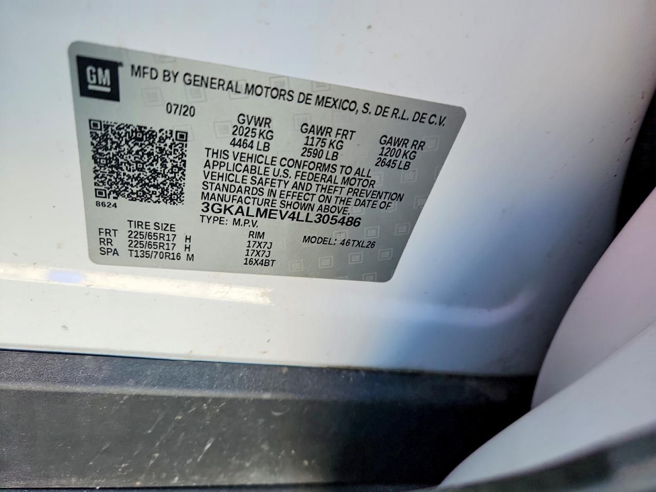 2020 GMC Terrain sle