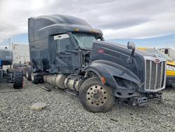 Salvage trucks for sale at Brighton, CO auction: 2024 Peterbilt 579 Semi Truck
