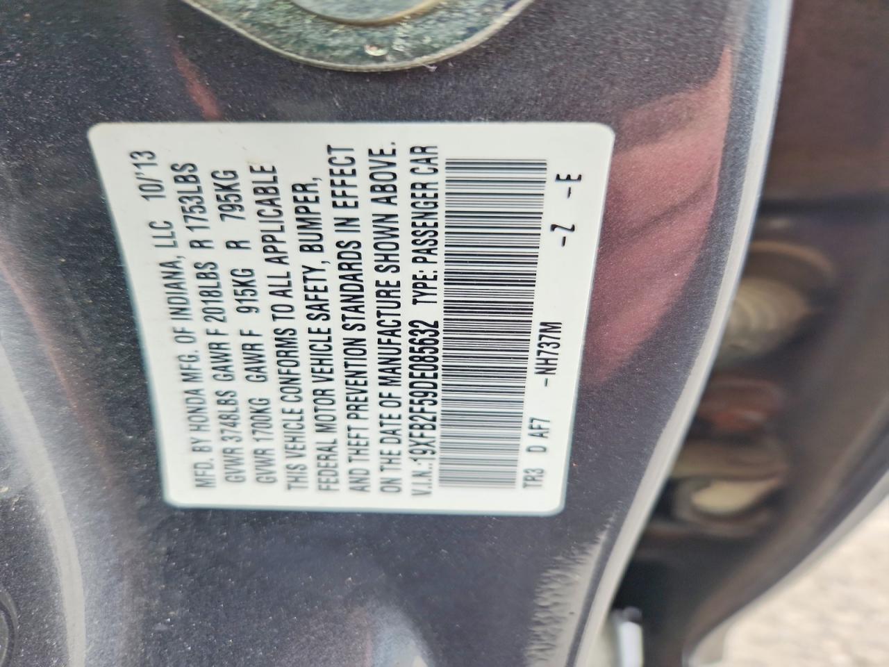 2013 Honda Civic lx