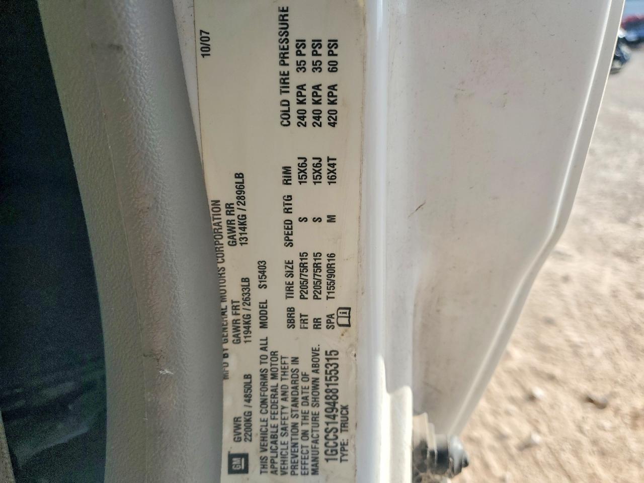 2008 Chev Colorado