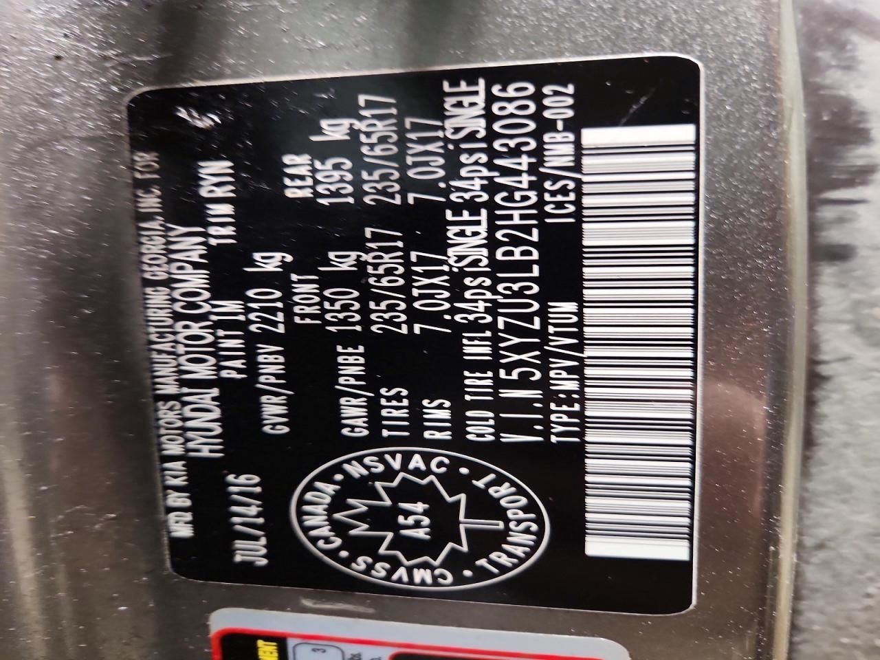 2017 Hyundai Santa fe Sport