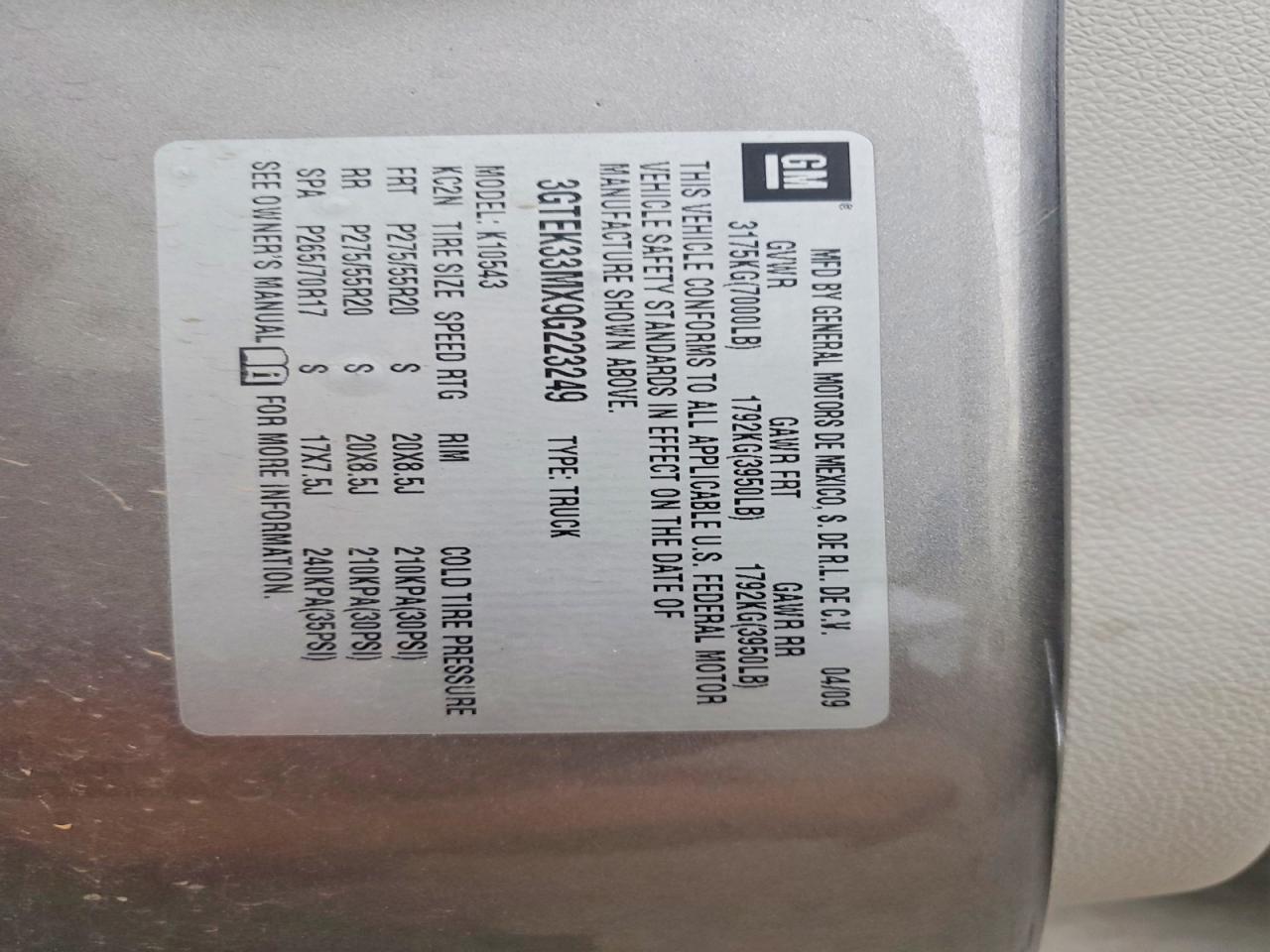 2009 GMC Sierra K1500 SLT