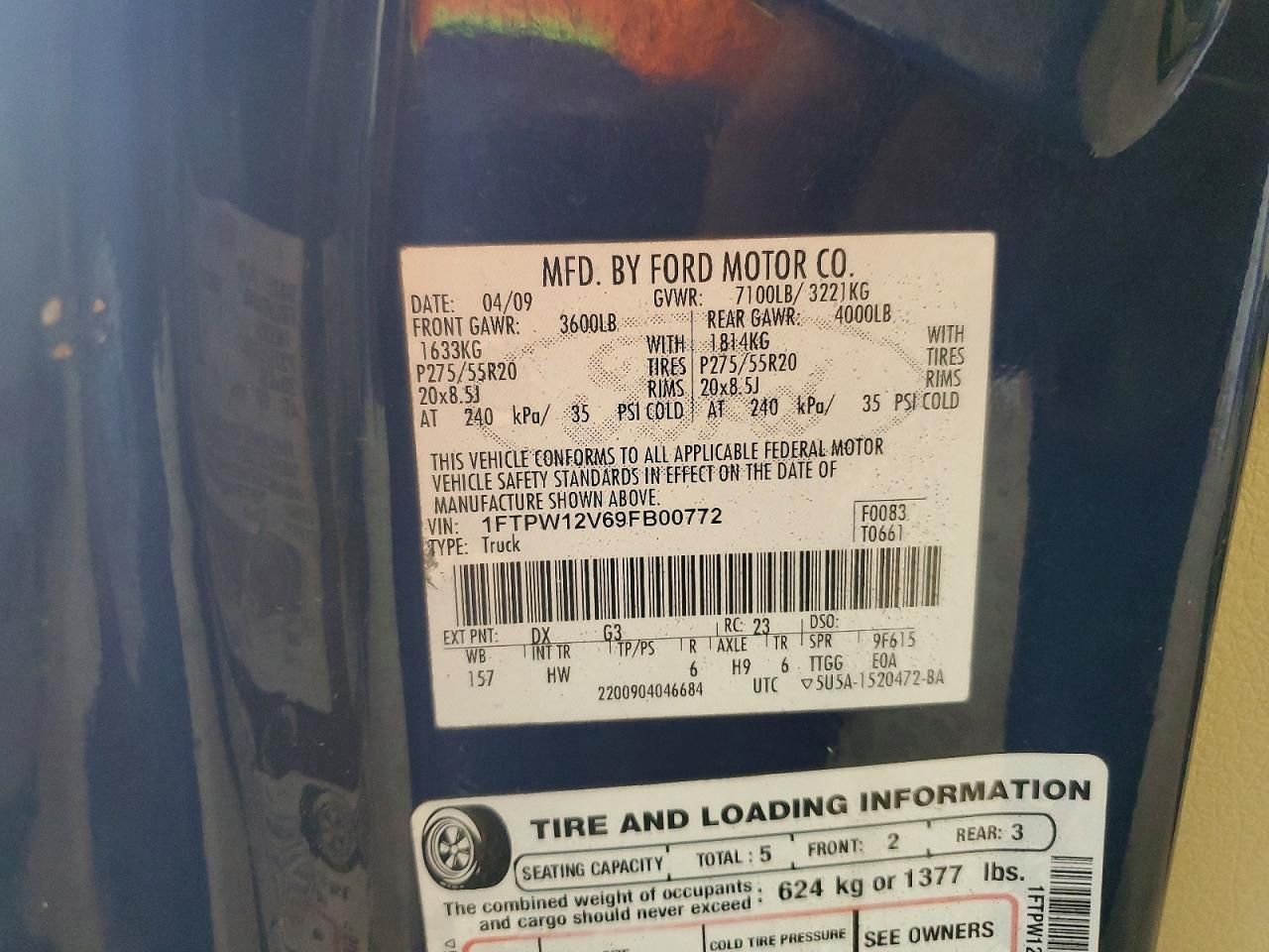 2009 Ford F150 Supercrew