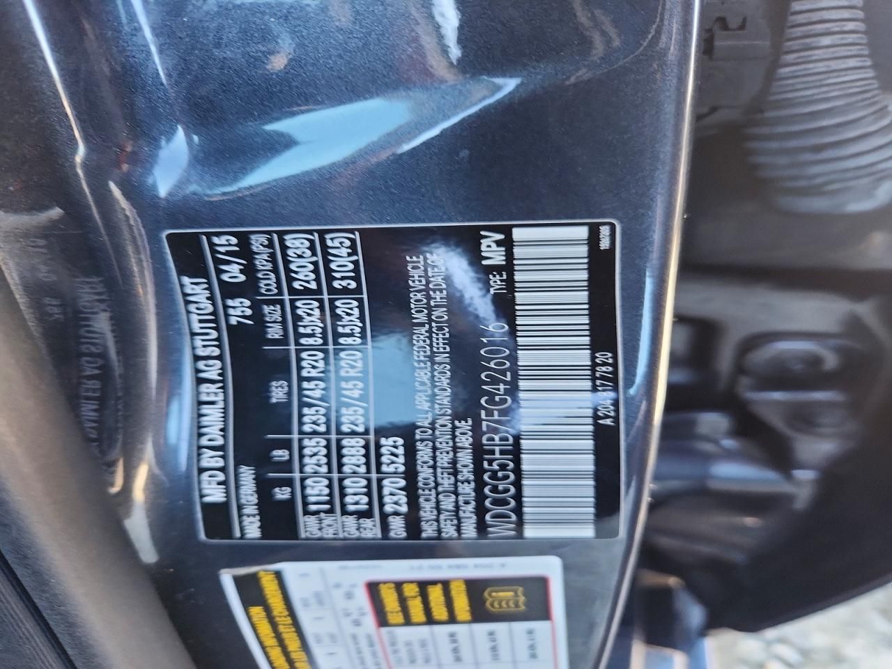 2015 Mercedes-Benz Glk 350