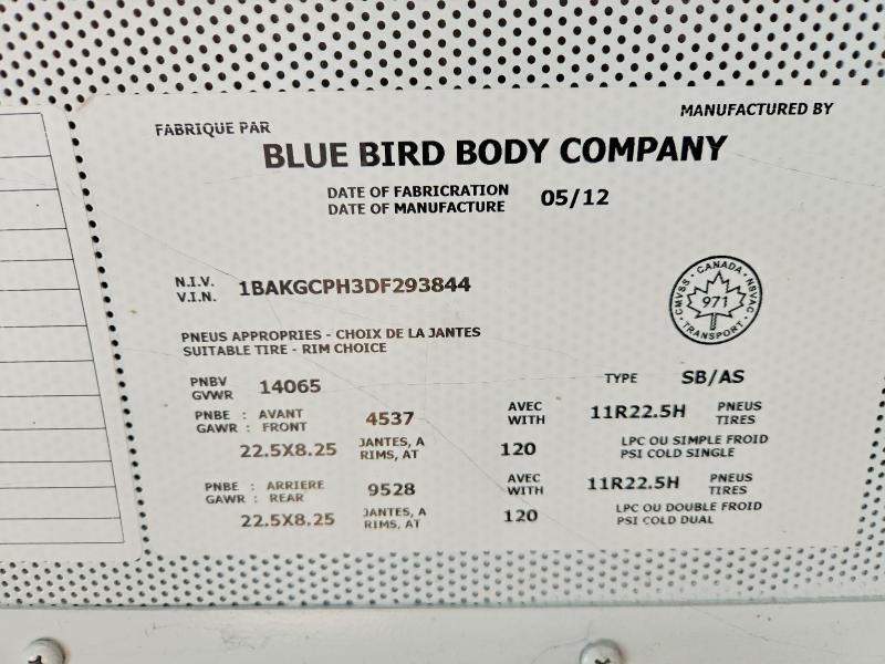 2013 Blubird 2013 Bluebird Vision-School Bus