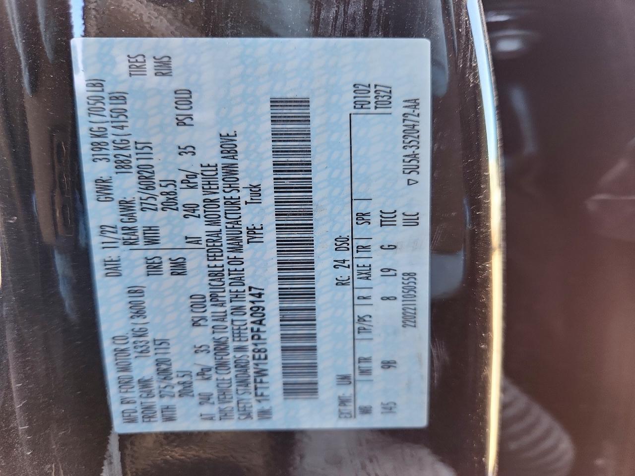 2023 Ford F150 Supercrew