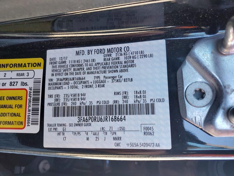 2018 Ford Fusion Titanium/platinum hev