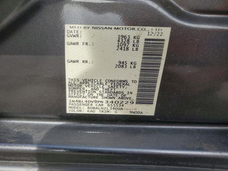 2023 Niss Altima 2.5 sv