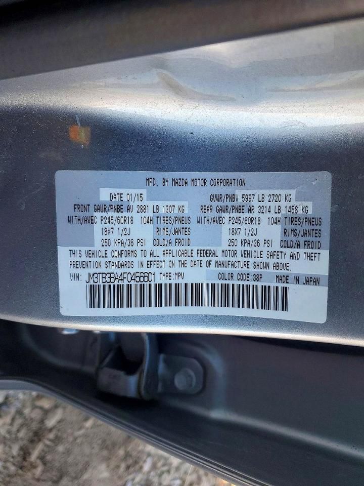 2015 Mazda Cx-9 Sport