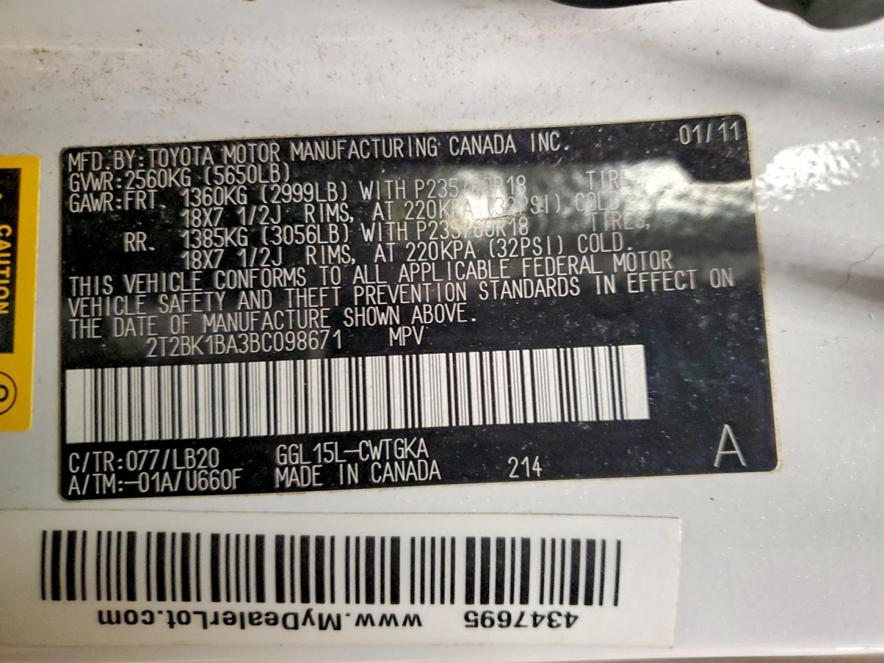 2011 Lexus Rx 350