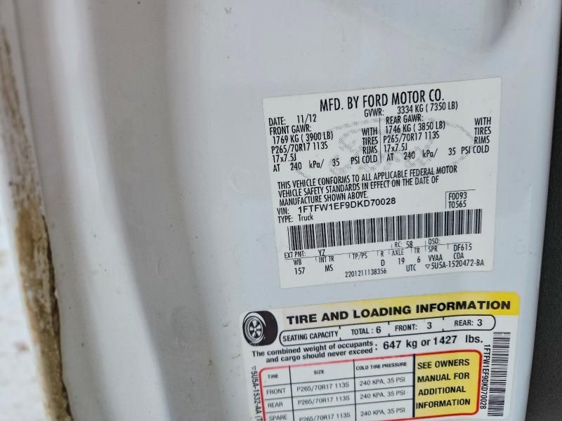 2013 Ford F150 Supercrew