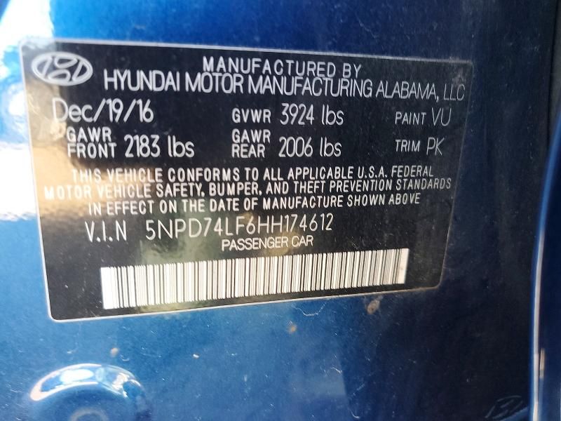 2017 Hyundai Elantra se