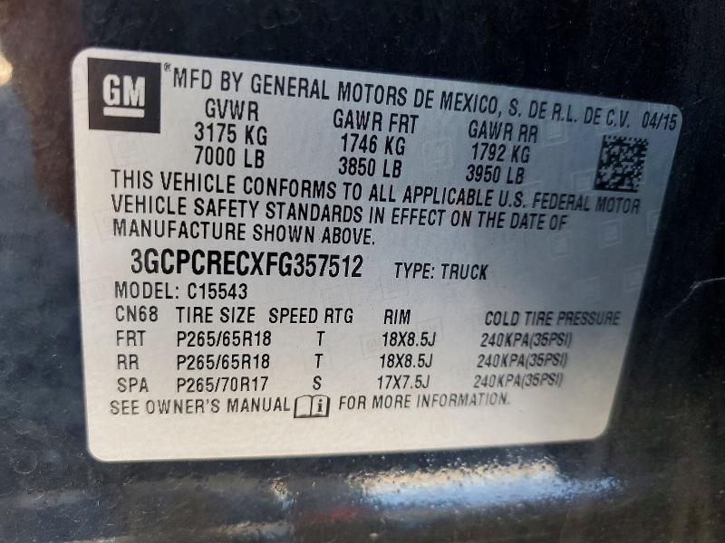 2015 Chevrolet Silverado C1500 lt