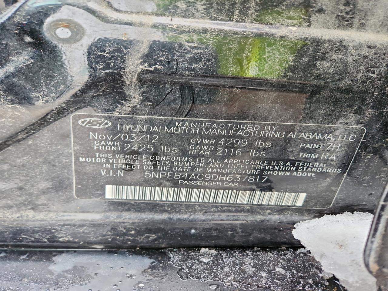 2013 Hyundai Sonata gls