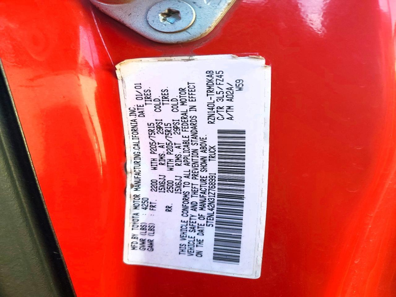 2001 Toyota Tacoma