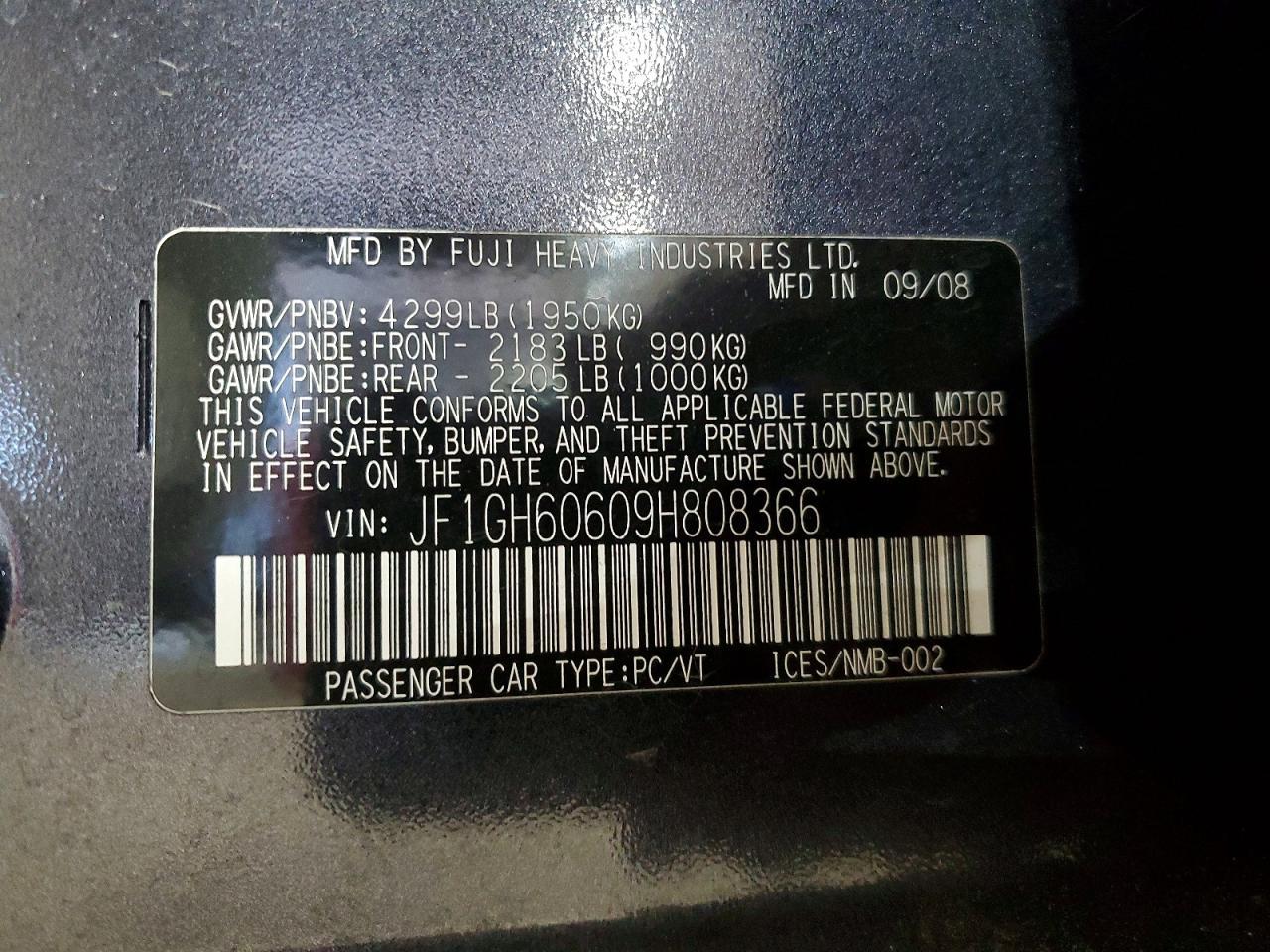 2009 Subaru Impreza 2.5i Premium