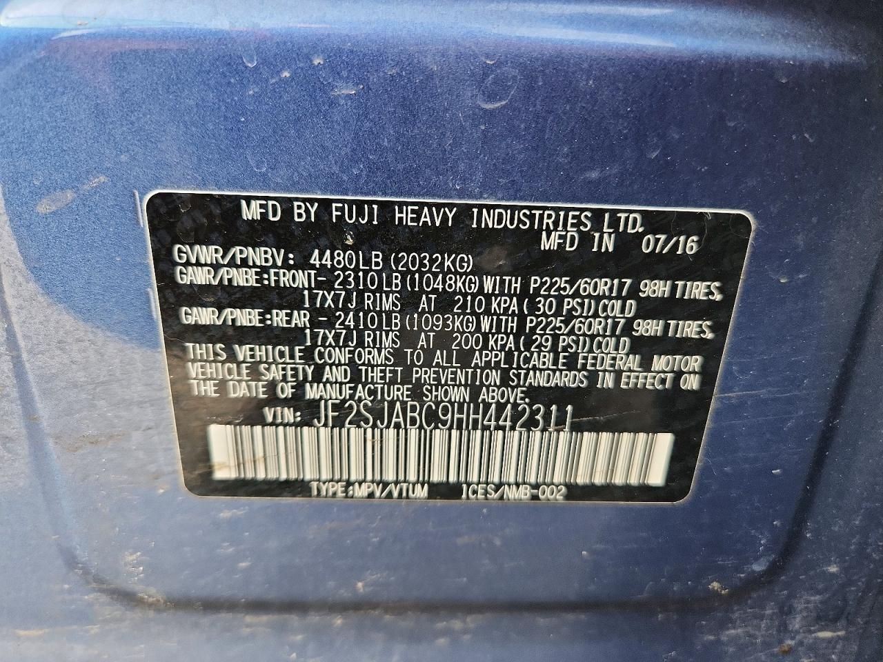 2017 Subaru Forester 2.5i