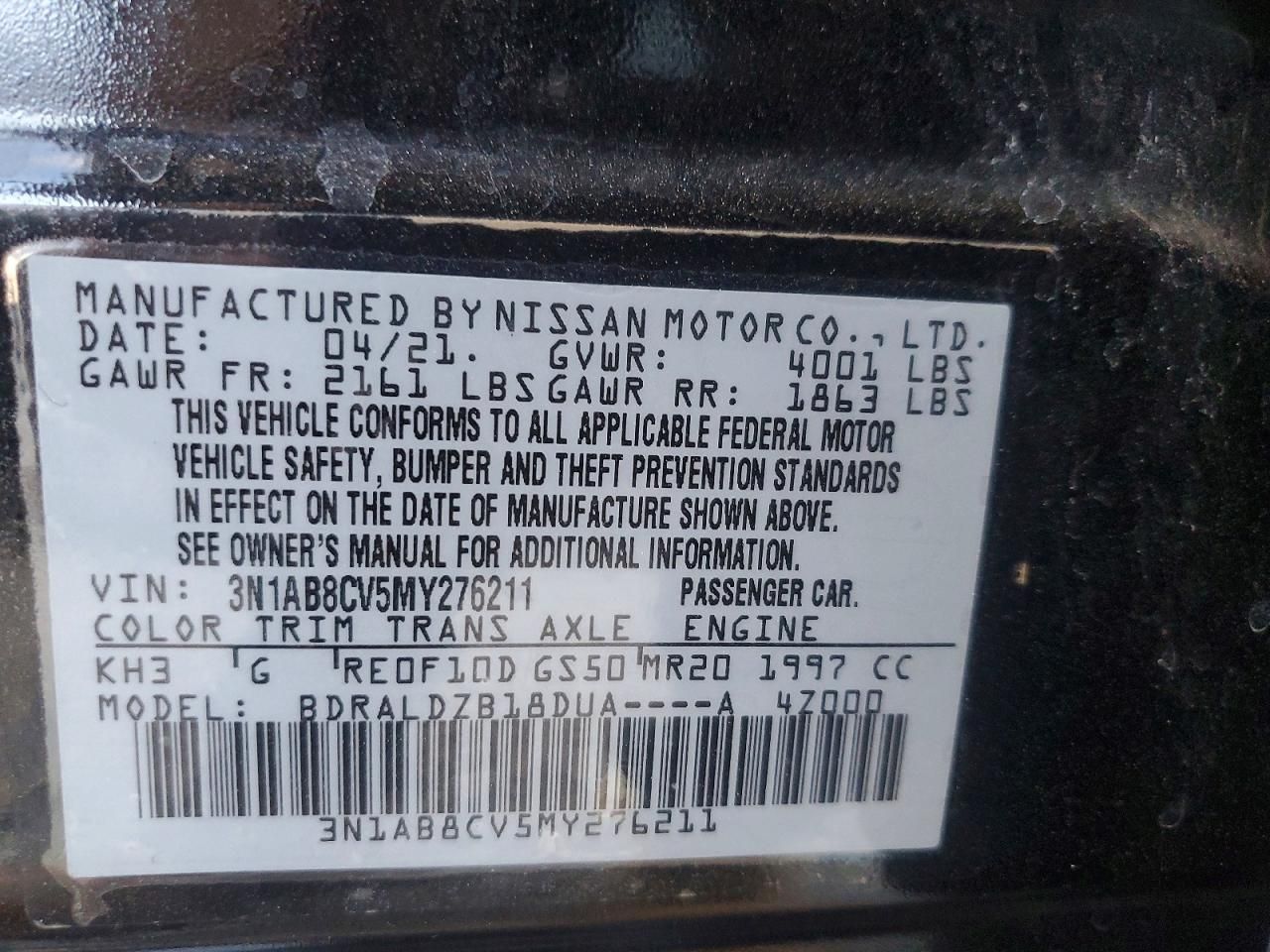 2021 Nissan Sentra sv