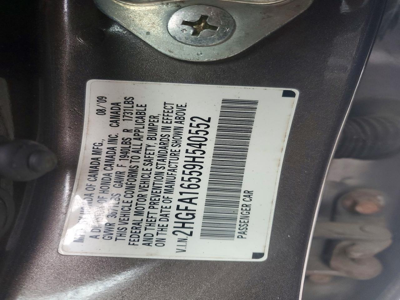 2009 Honda Civic lx