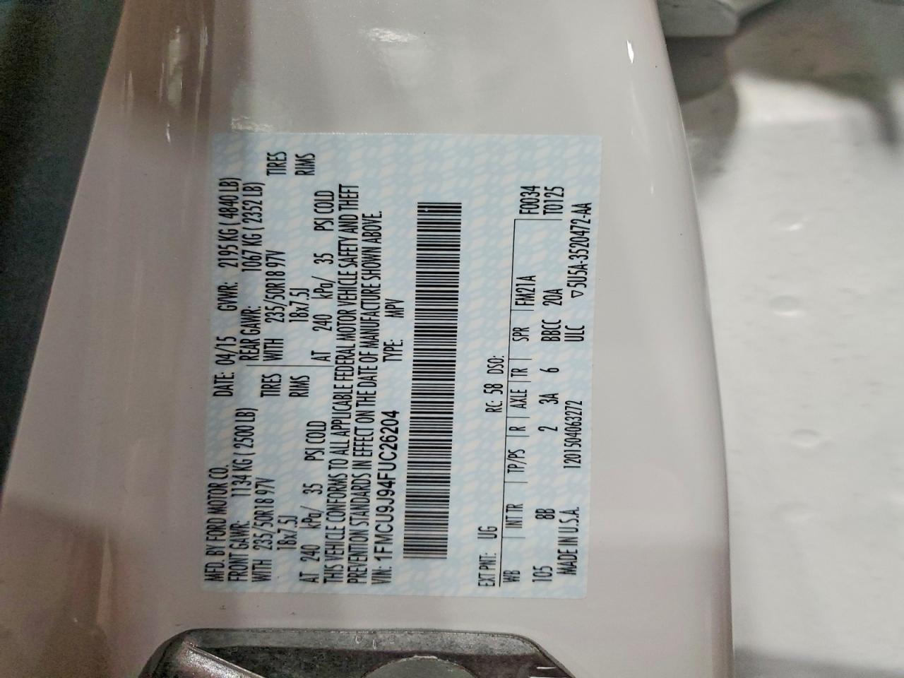 2015 Ford Escape Titanium