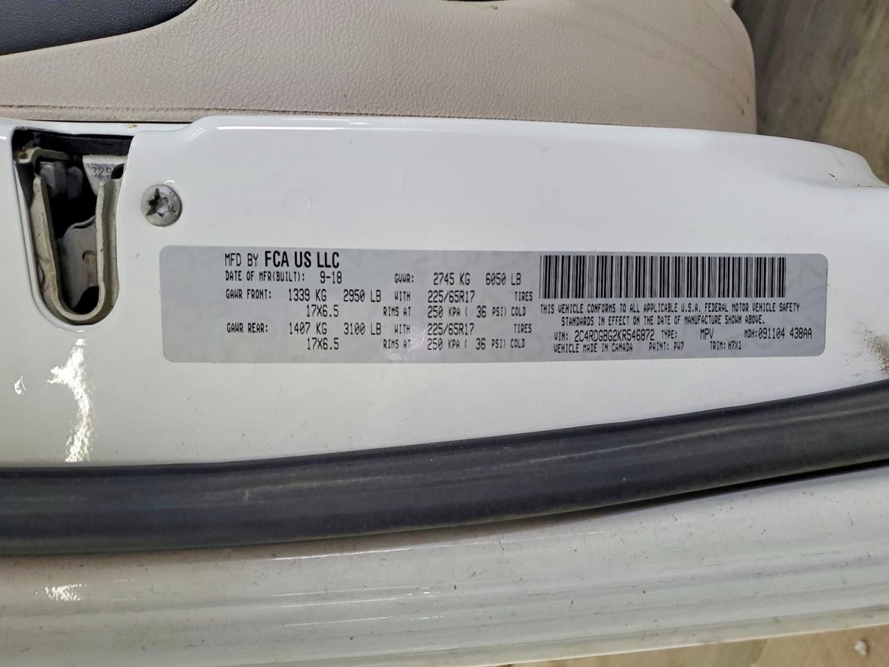 2019 Dodge Grand Caravan se