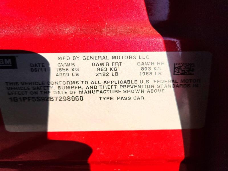 2011 Chevrolet Cruze lt