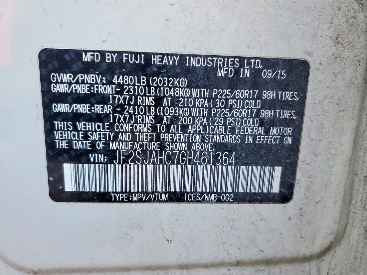 2016 Subaru Forester 2.5i Limited