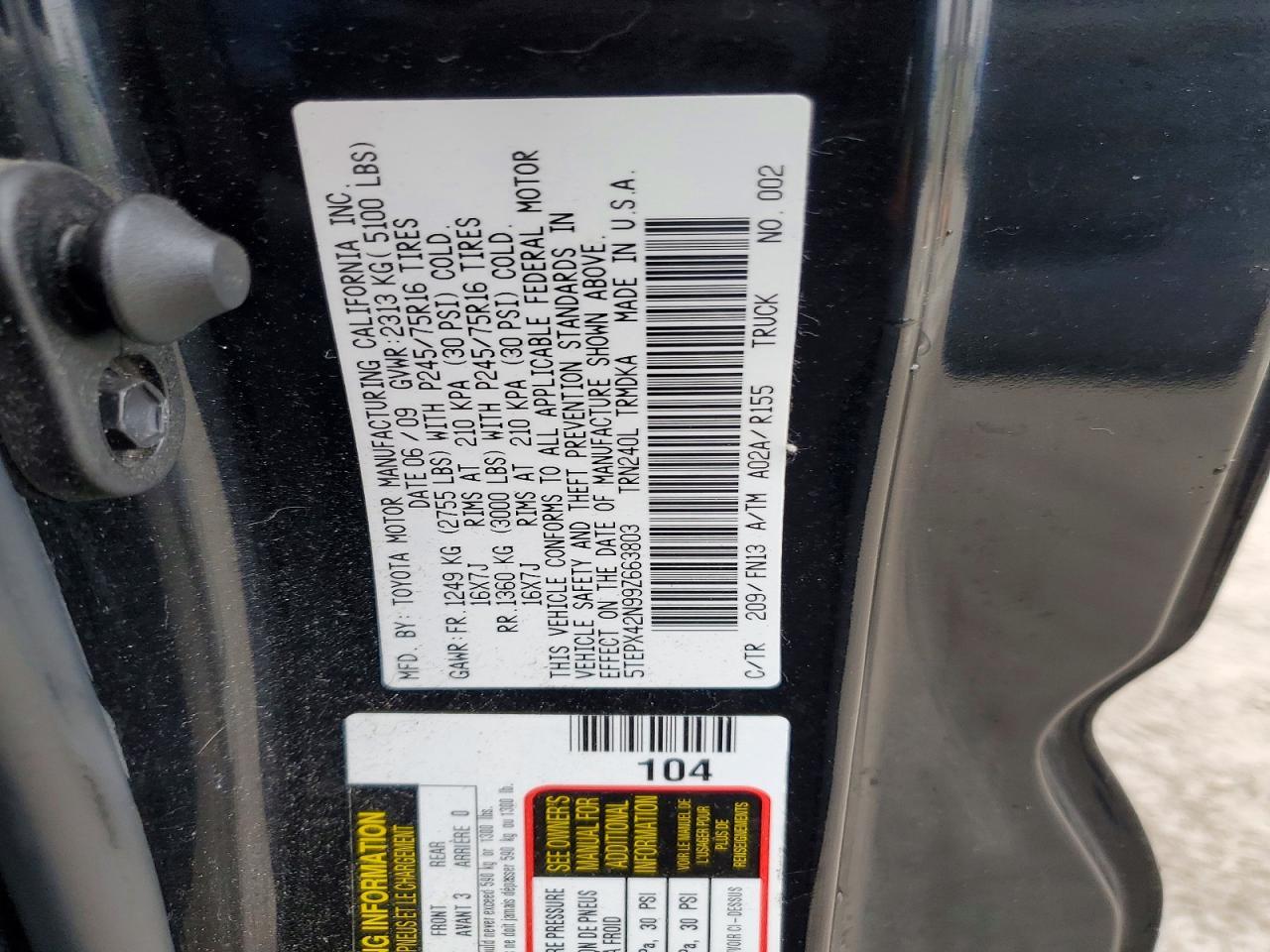 2009 Toyota Tacoma