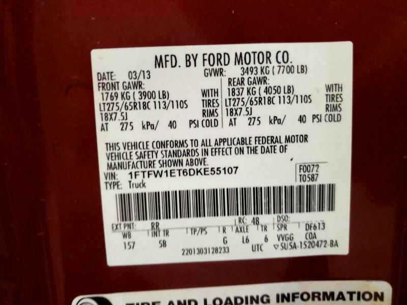 2013 Ford F150 Supercrew
