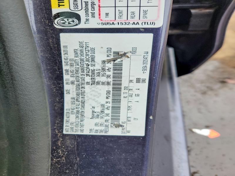 2012 Ford Fiesta ses