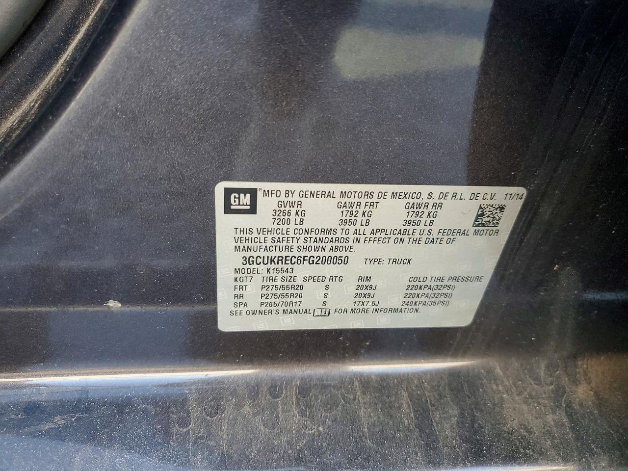 2015 Chevrolet Silverado K1500 LT