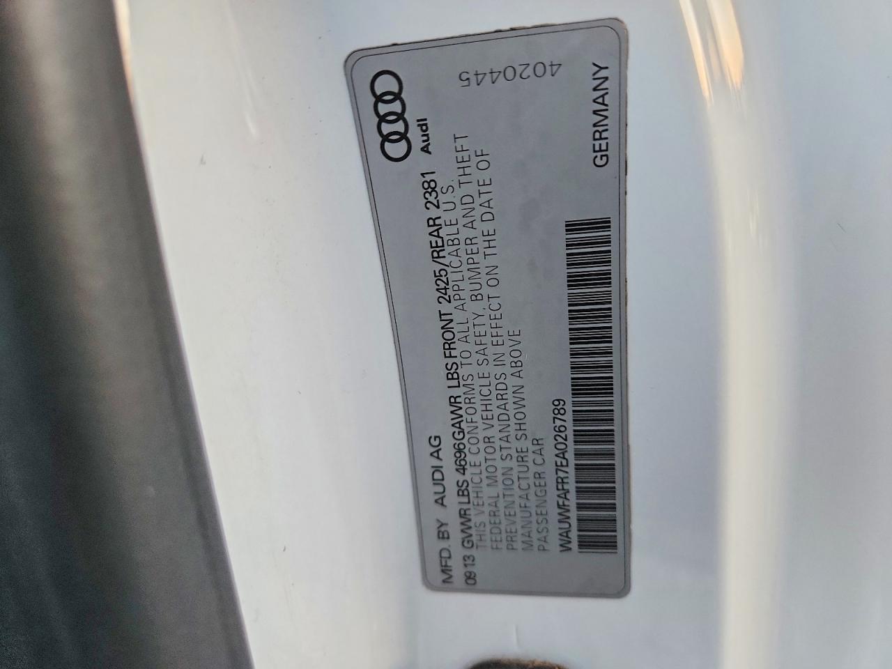 2014 Audi A5 Prestige