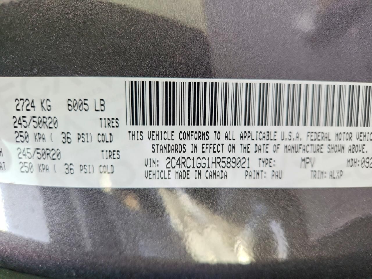 2017 Chrysler Pacifica Limited