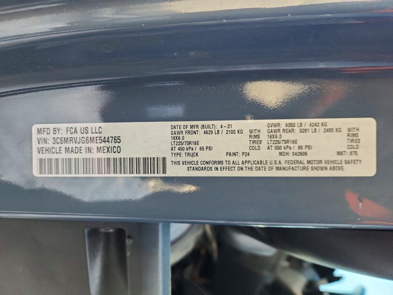 2021 Dodge Ram Promaster 3500 Delivery van