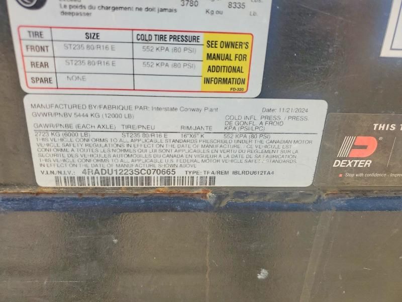 2025 Interstate Dump Trailer