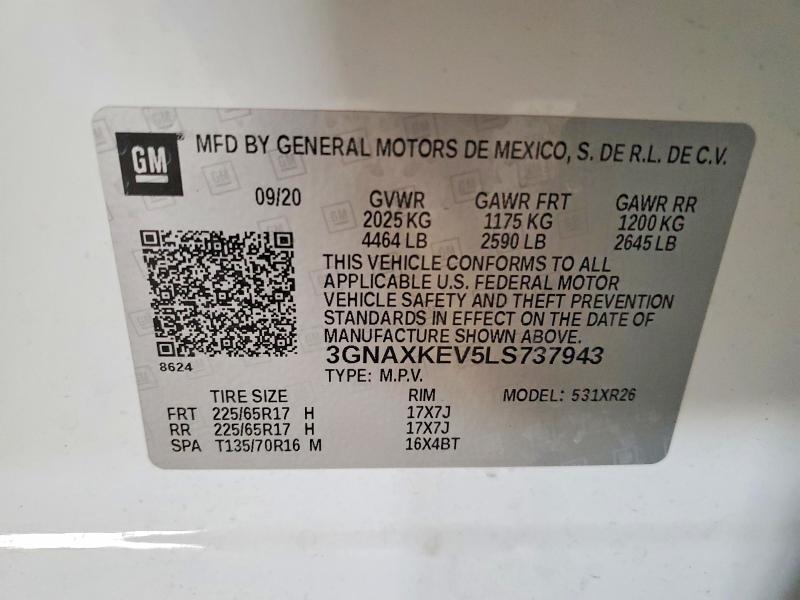 2020 Chevrolet Equinox lt