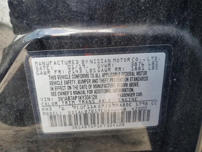 2019 Nissan Sentra s