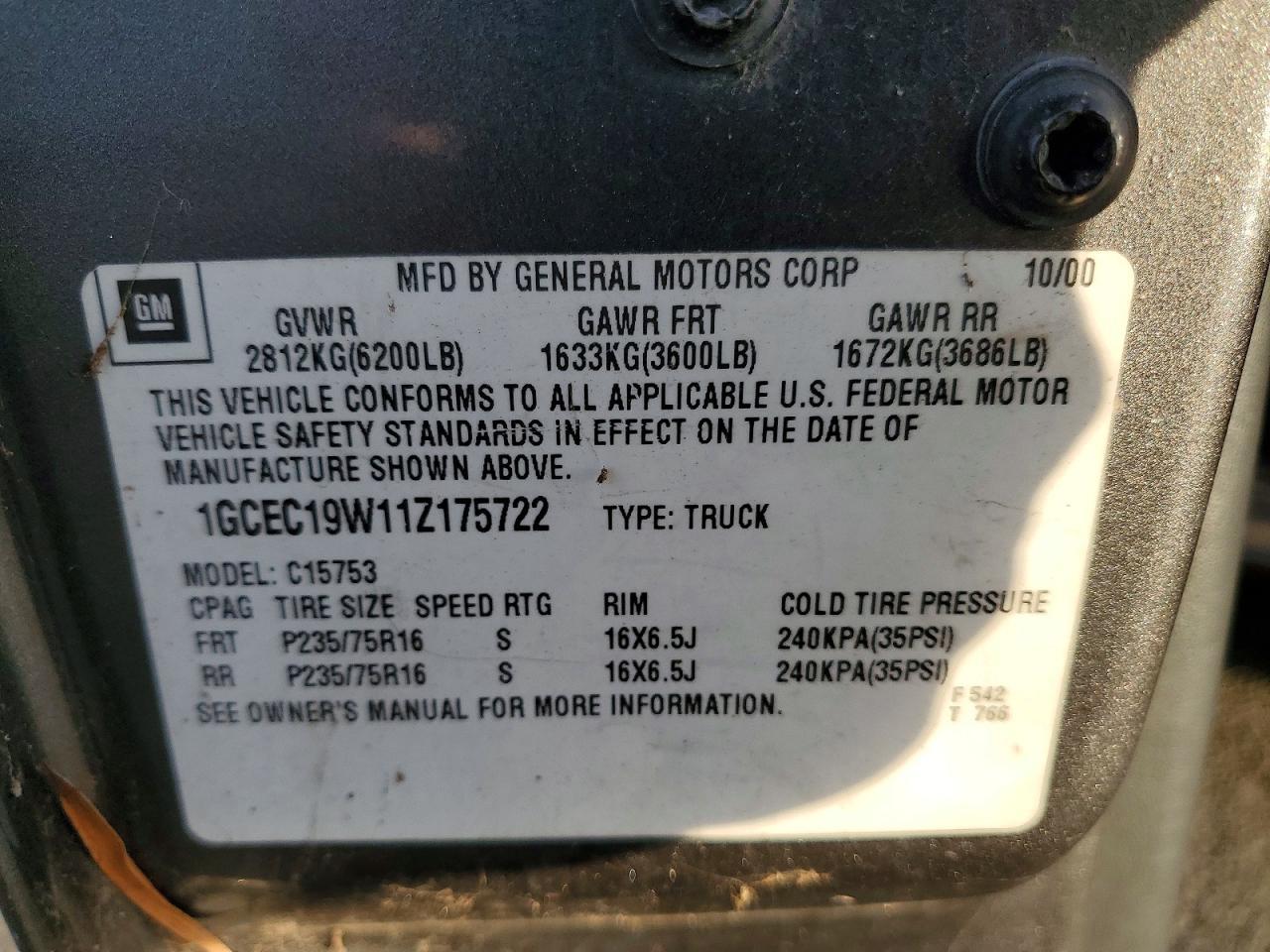 2001 Chevrolet Silverado C1500