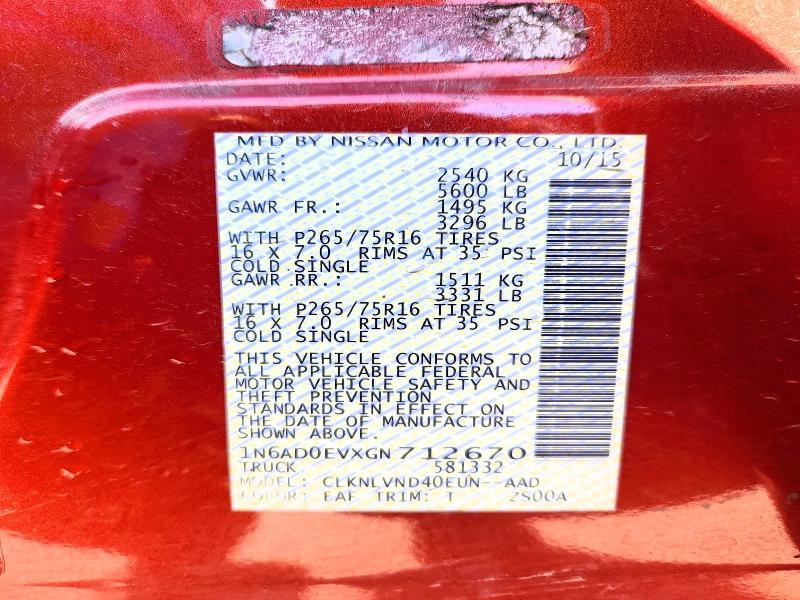 2016 Nissan Frontier PRO-4X