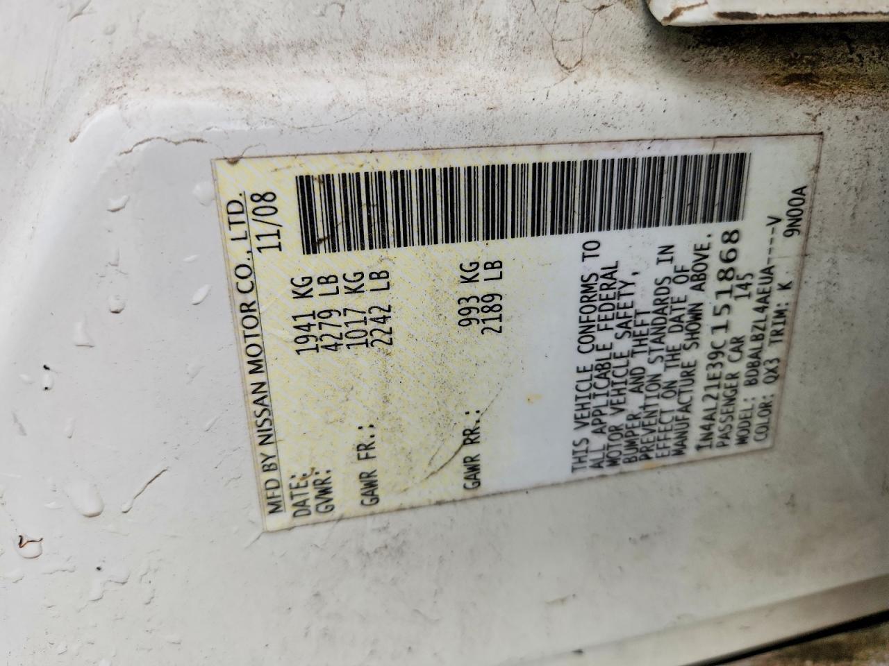 2009 Nissan Altima 2.5