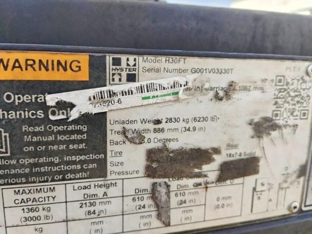 2019 Hyster Forklift