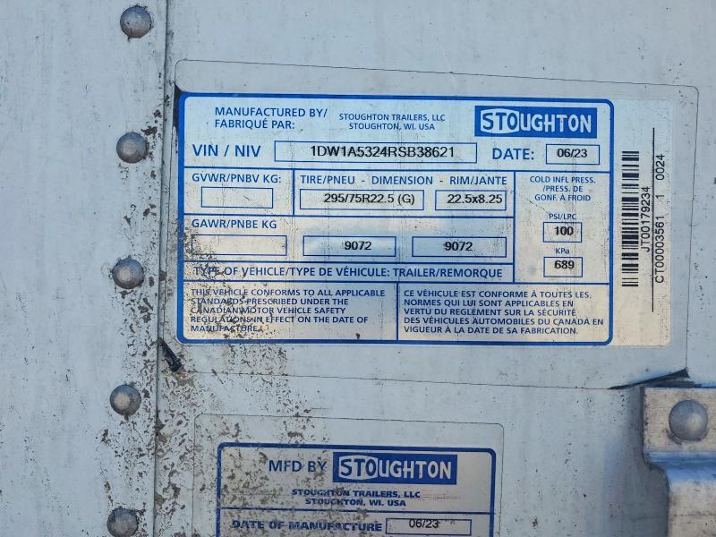 2024 Stoughton DRY Van Trailer
