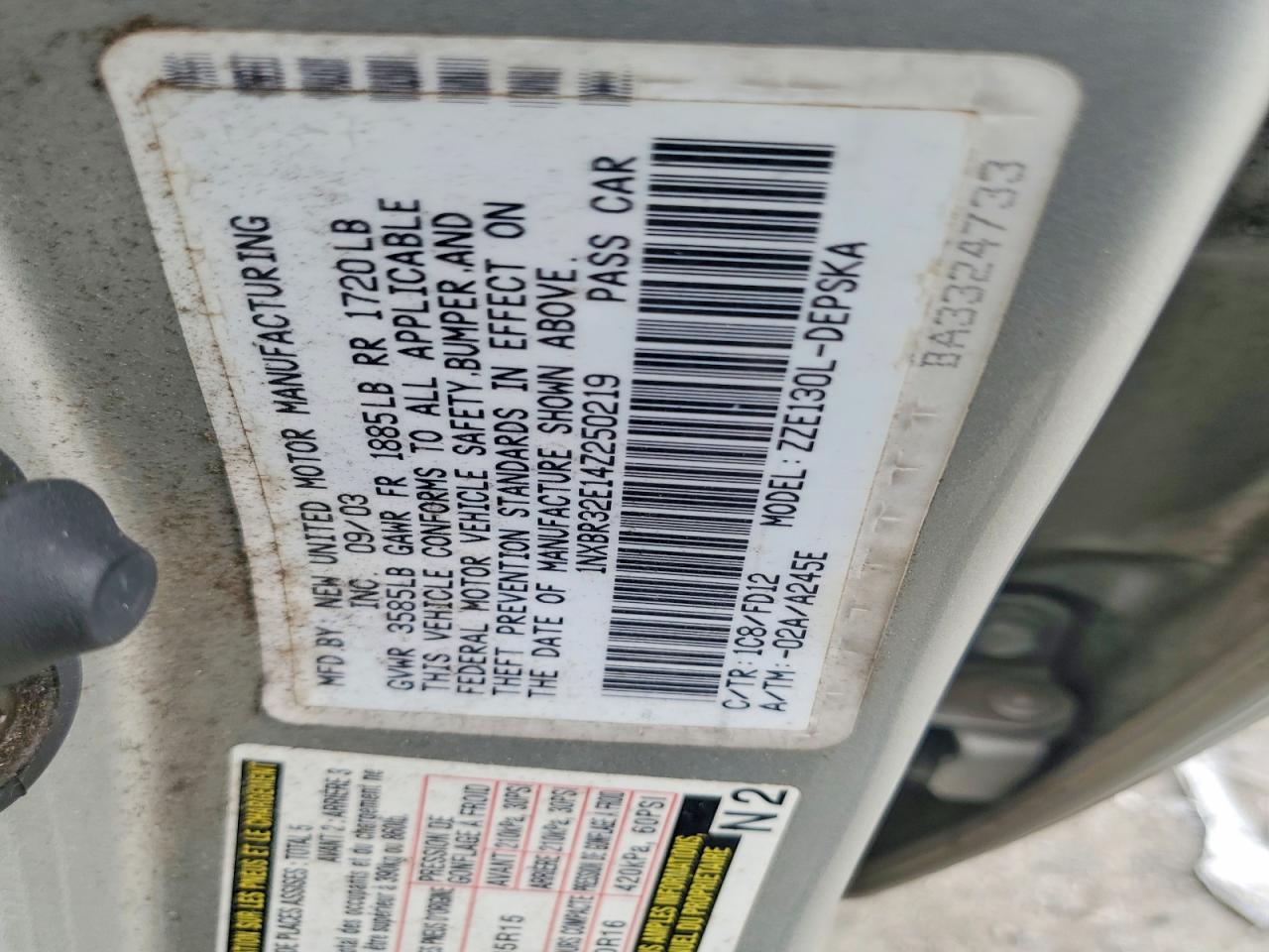 2004 Toyota Corolla ce