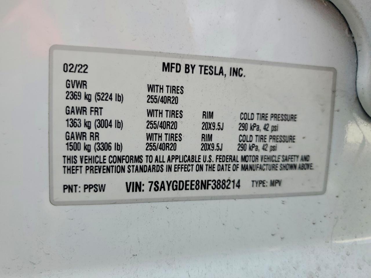 2022 Tesla Model y